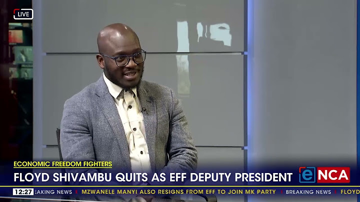Floyd Shivambu quits as EFF deputy President
