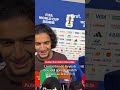 La réaction de Ayyoub Bouaddi apres le match nul face au Brésil (1-1)