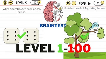 Brain Test: Tricky Puzzles Answers - All level 1-100  (Android,iOS) Gameplay