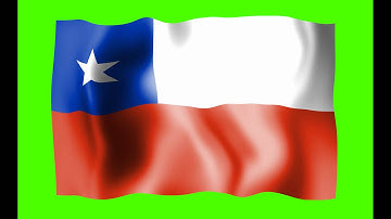 Chile Chili Waving Flag Green Screen Animation - Free Royalty Footage