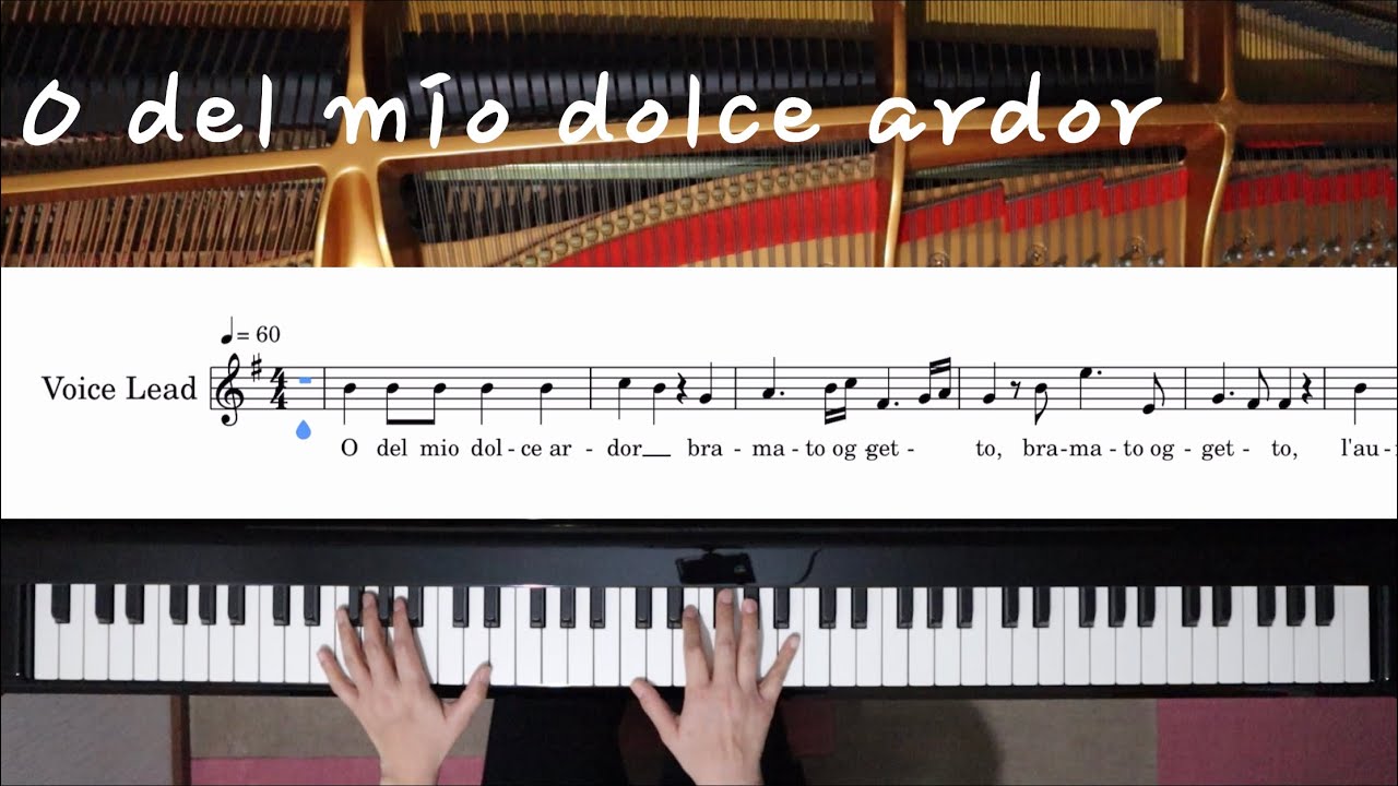 【ピアノ伴奏】O del mio dolce ardor /e-moll 《楽譜付き》