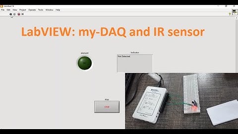 Getting Started with my-DAQ | Acquire IR sensor data using my-DAQ in LabVIEW