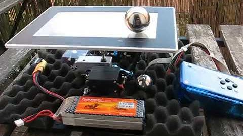 Ball and Plate PID controller closed loop 2 DOF, STM32 F103 (ST Microelectronics) with color Display
