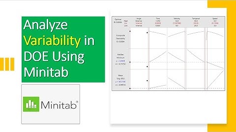DOE Part 7 : Analyze Variability in DOE Using Minitab