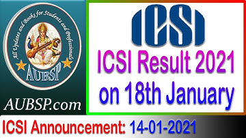 ICSI Announcement for ICSI Result 2021 | CSEET Jan 2021 Result | CS Foundation Dec 2020 Result