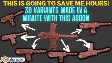 Create Multiple 3D Variants Quickly And Easily with this Addon!