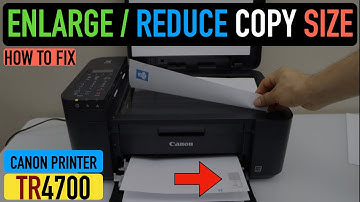 How To Reduce or Enlarge Copy Size Canon Pixma  TR4700 Series Printer?