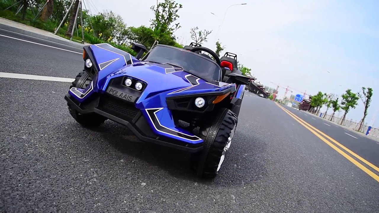 Polaris inspired ride on car Batman style 4 x motor