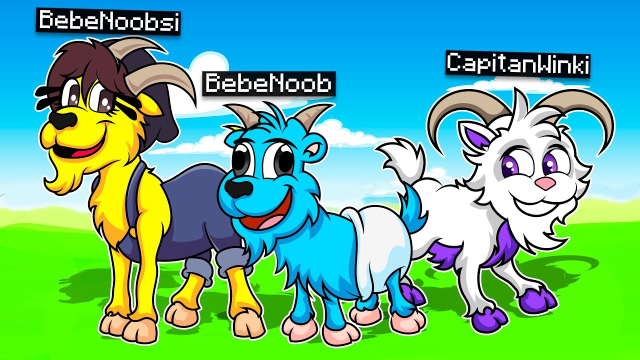 ¡NOS CONVERTIMOS EN CABRAS! 🐐😂 MOMENTOS DIVERTIDOS CON BEBE NOOB Y BEBE NOOBSI