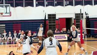 Abby Tivade lays out to make the dig for Chatham vs. Gov. Livingston