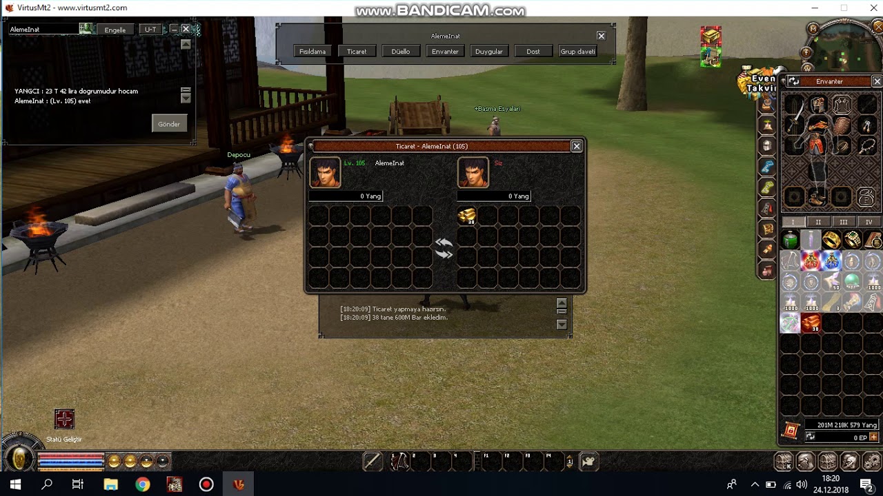 İTEMCİ YANG SATIMI