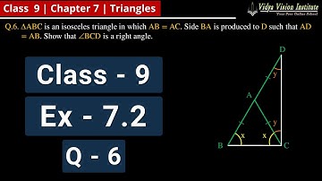 Class 9 Maths, Exercise 7.2 - Q 6 🌟 Triangles 🌟 NCERT, CBSE 🎯