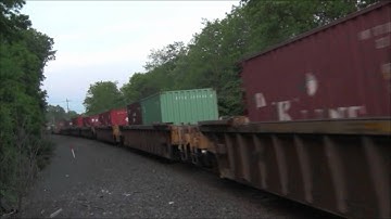 NS 23M Intermodal with SD60 leader