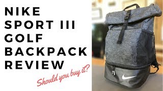 III Golf Backpack REVIEW!!! -