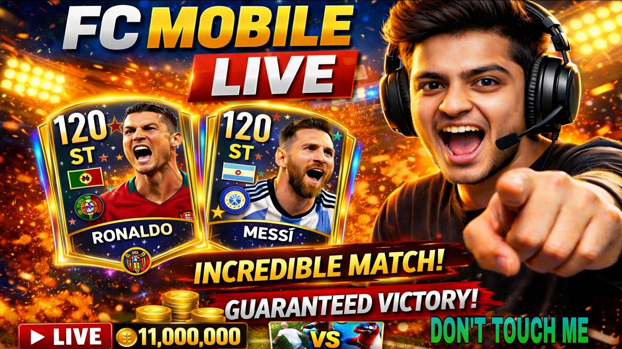FC Mobile Live 🔴 | Ronaldo vs Messi 120 OVR Epic Match 😱 | Guaranteed Victory! | Exxatk