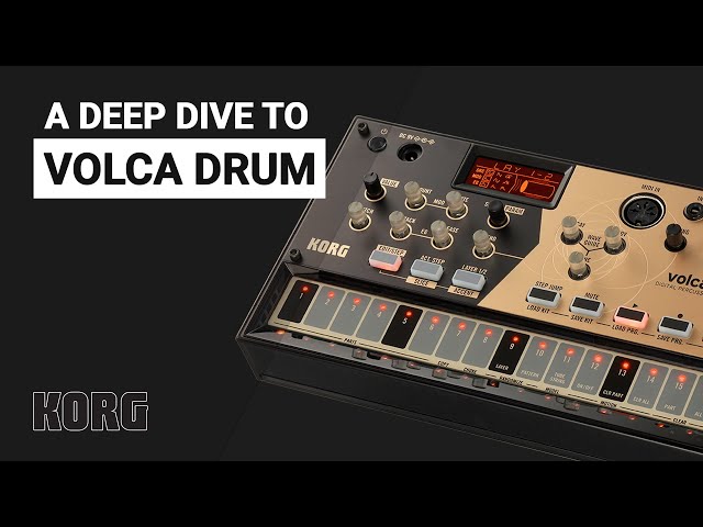 The KORG VOLCA DRUM complete guide walkthrough tutorial