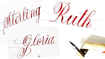 Calligraphy pen|Write your name with fancy writing|Gloria|Ruth|Writing practice