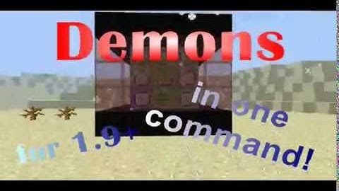 Minecraft 1.9 | Demon in only one command! |