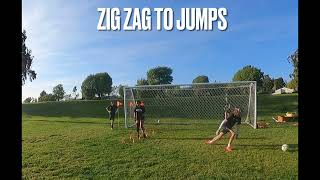 KCGOALKEEPING April 4, 2023 Zig Zag to Hurdle Jumps