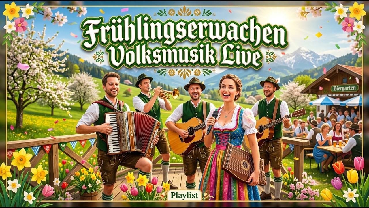 🌼🎷 Frühlingserwachen Volksmusik Live — Bavarian Alpine Spring Festival 🎶