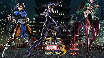Ultimate Marvel vs Capcom 3 [Xbox 360] - Arcade Mode - Chun-Li, Morrigan & Jill