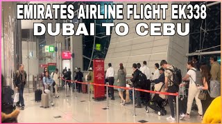 EMIRATES AIRLINE FLIGHT EK338 DUBAI TO CEBU