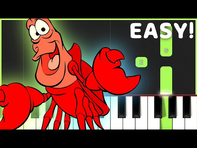 Under The Sea - The Little Mermaid | EASY Piano Tutorial class=