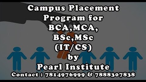Campus Placement Program for BCA,MCA,BSc,MSc IT and CS Students by Pearl Institute Batala