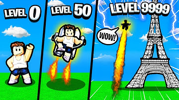 Building MAX LEVEL JETPACK in Roblox Jetpack Jump