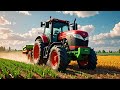 The Most Satisfying Daily Routine of a Farmer (with Tractors!)