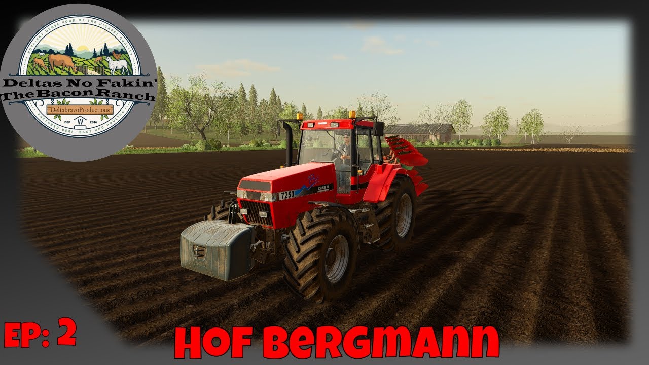 🚜 FS19 - Hof Bergmann - Day 2 Spring - EP 2 - Ploughing The Fields  - ☀️