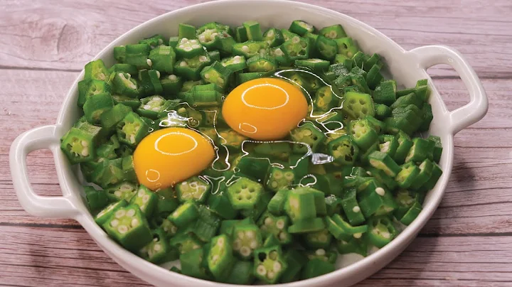 New Way of Making Okra & Egg fry | Okra Omelette Recipe | T'stove