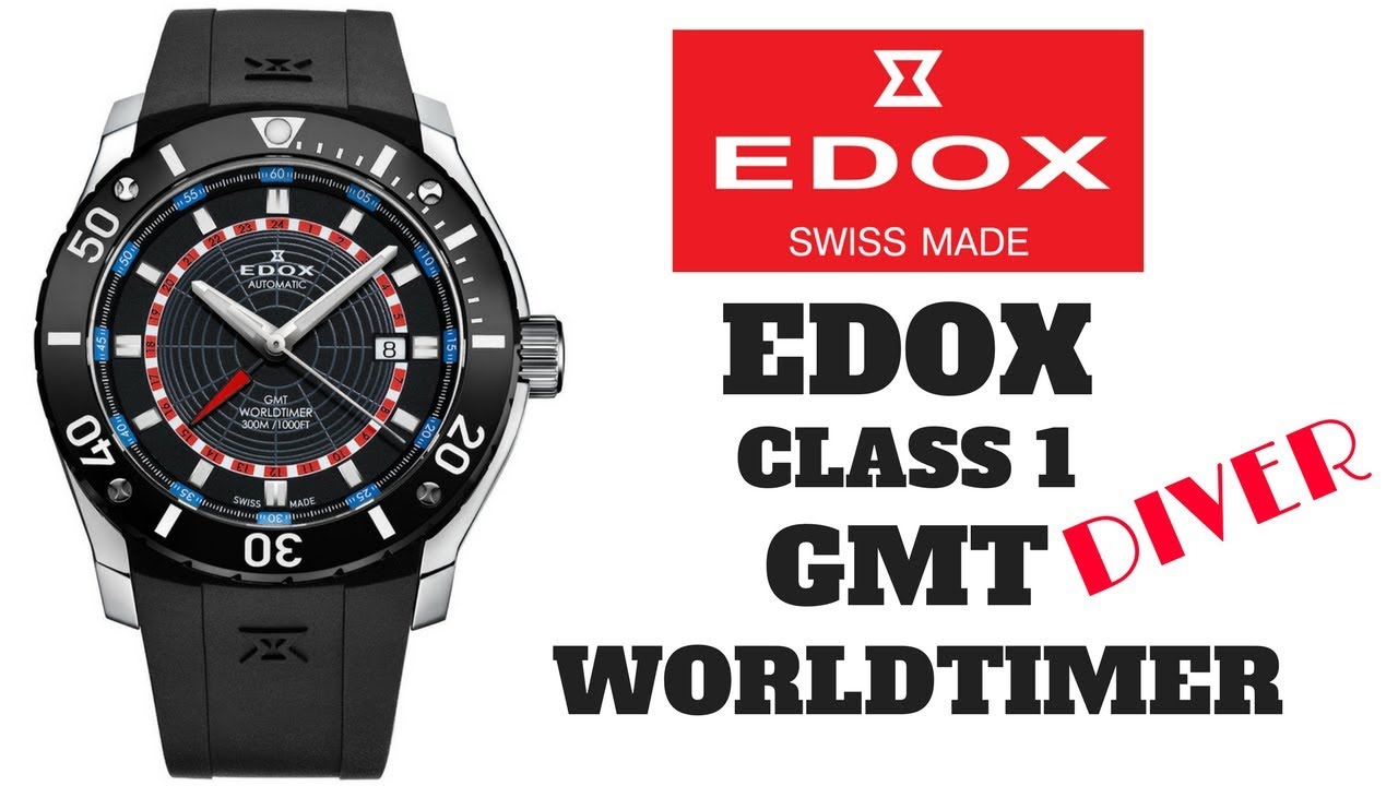 EDOX エドックス クラスワン GMT ワールドタイマー 93005 EDOX】エドックス クラスワン 腕時計 GMT ワールドタイム 93005