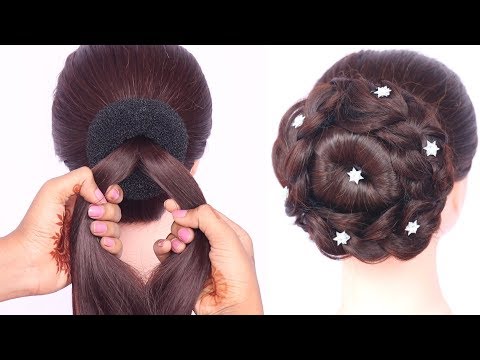 juda-hairstyle-for-thin-hair-|-messy-bun-|-updo-hairstyle-|-ladies-hair-style-|-braided-hairstyle