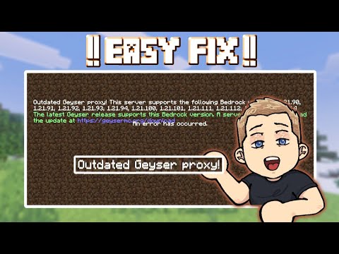 'Outdated Geyser Proxy Bedrock Support' easy fix for aternos