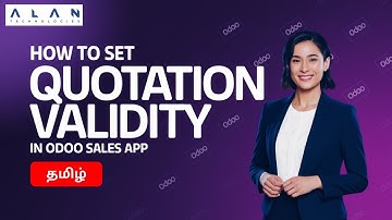How to Set Quotation Validity in Odoo Sales App |  Odoo sales tutorial Tamil
