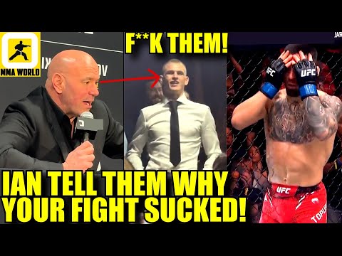 Dana White gets interrupted by Ian Garry at the UFC 298 Press Conf,Ilia Topuria on Volk rematch