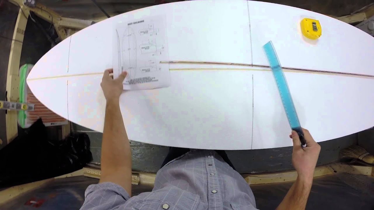 Marking Surfboard Rail Bands Part 1 How to Build a Surfboard 12