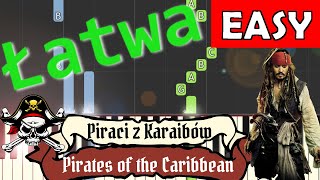 🎹 Piraci z Karaibów (He's a Pirate) - Piano Tutorial (łatwa wersja) 🎵 NUTY W OPISIE 🎼 chords