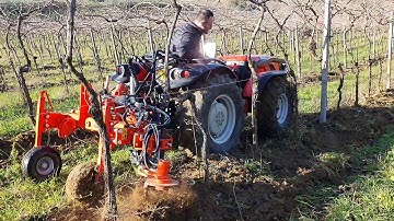 Inter-Row Hydraulic Automatic Machine for Vineyards and Orchards Ideal for Mechanical Weeding