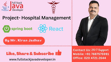 Hospital Management System | Full Stack Project | Learn with Mr. Kiran Jadhav
