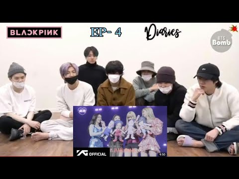 [ENG SUB] BTS Reaction To Blackpink Diaries Ep-4 (Fanmade) @universe4434