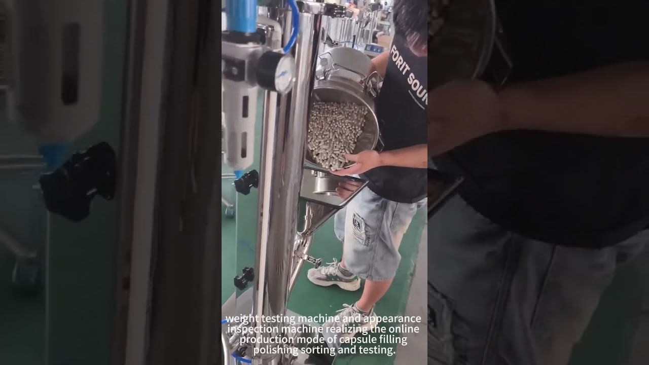 Uphill Capsule Polisher with Sorter