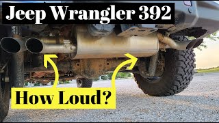 2021 Jeep Wrangler Unlimited Rubicon 392 Performance Mode Exhaust Measured  - YouTube