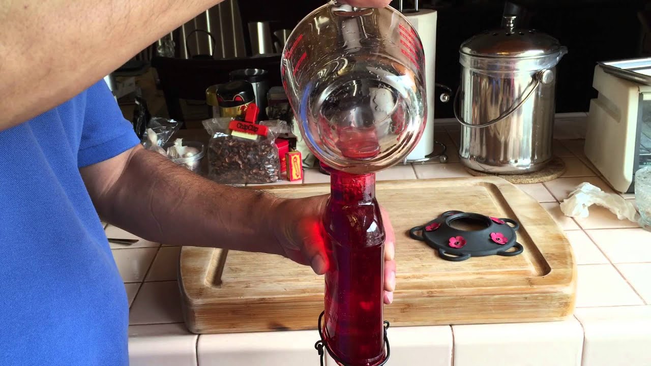 Making Your Own Hummingbird Feeder Nectar - Part 2 of 2 - YouTube