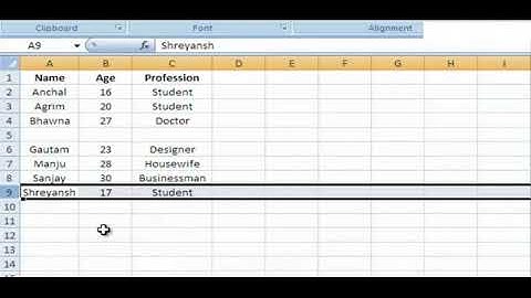 Editing worksheet data in ms excel part II