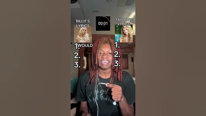 Can you finish more of Billie’s Lyric’s? or Taylor’s Lyrics? #billieelish #taylorswift #quiz