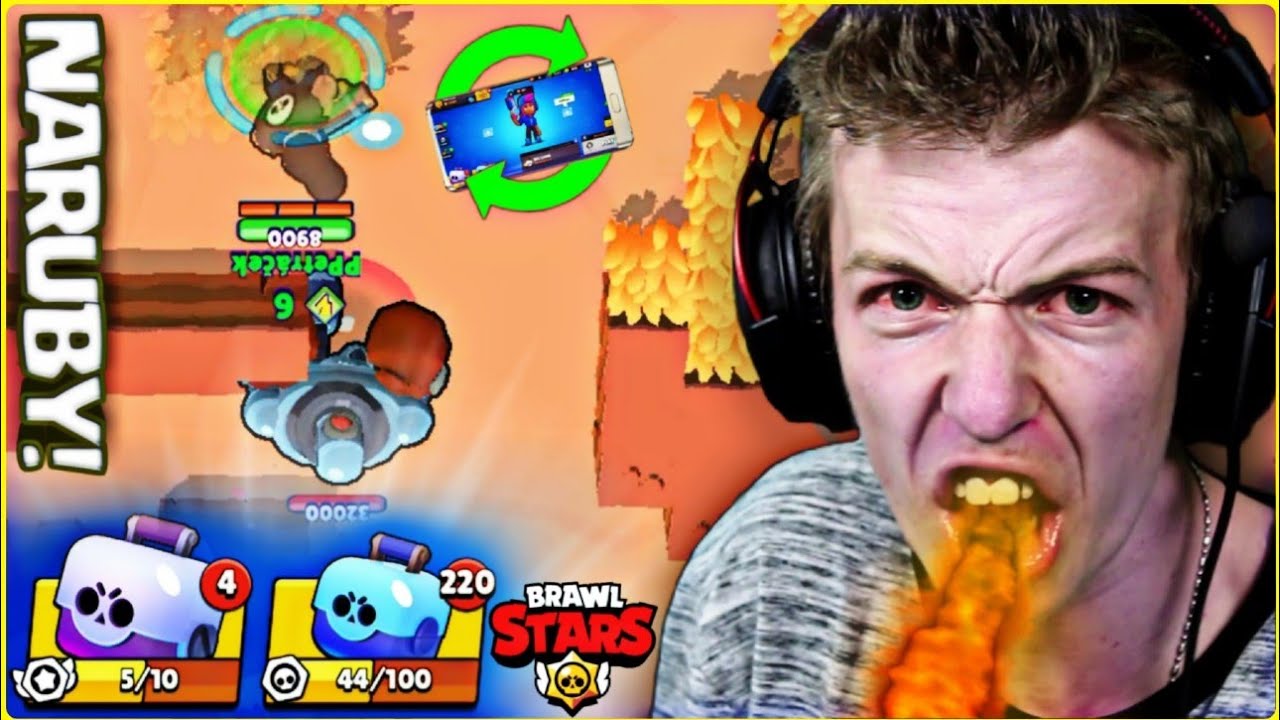 HRÁT BRAWL STARS S OTOČENÝM MOBILEM JE... 😡