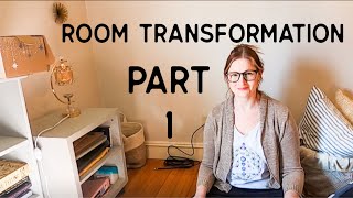 ??????? Room Transformation Part 1 || Faux Plant DIY • Organizing/Cleaning