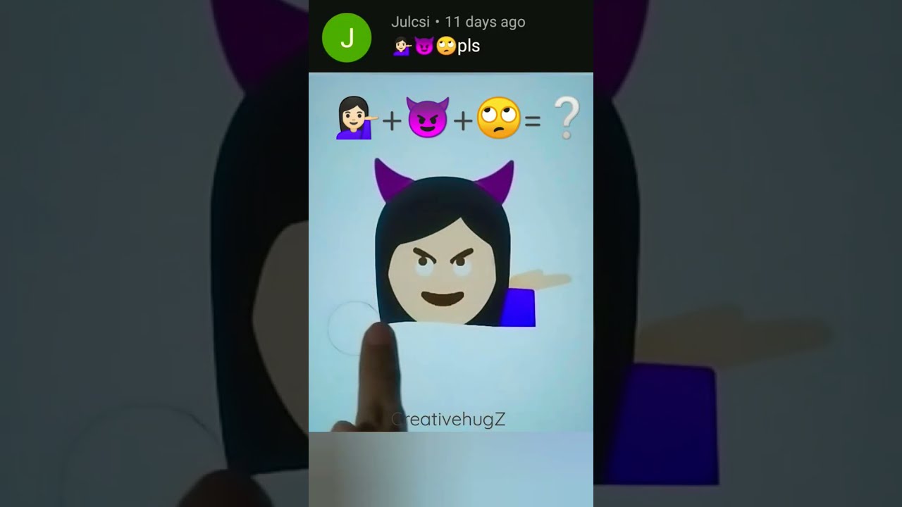 Emoji Mix Devil Girl Viral Trending Shorts